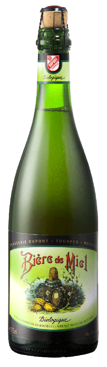 5410702001215 Bière de Miel Bio 75cl - Official HD bottle packshot Dupont Brewery